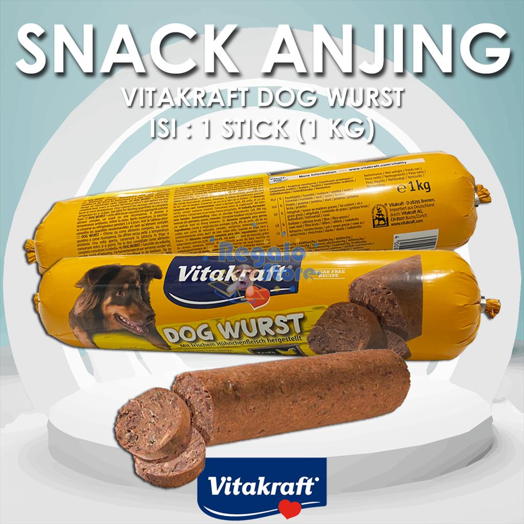 SNACK SOSIS ANJING VITAKRAFT DOG WURST CHICKEN SAUSAGE 1 KG