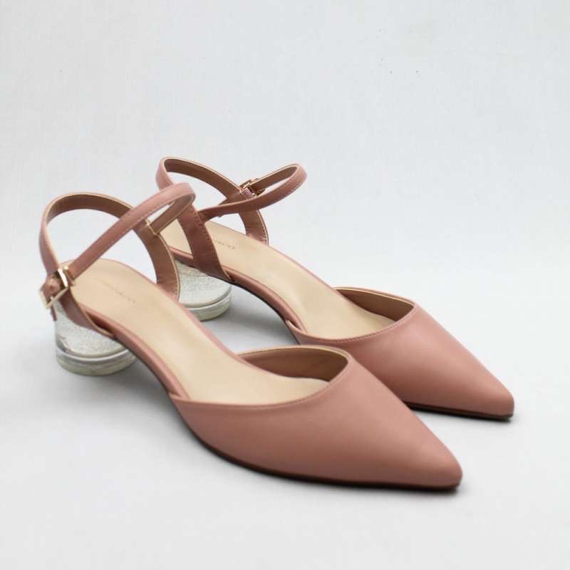 Urban&co fanya heels pink size 39 urban n co sepatu wanita