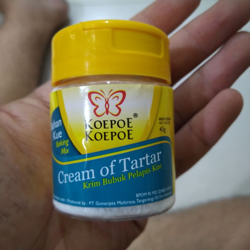 

Cream Of Tartar Pelapis Kue Kupu Kupu Koepoe Koepoe 43gr