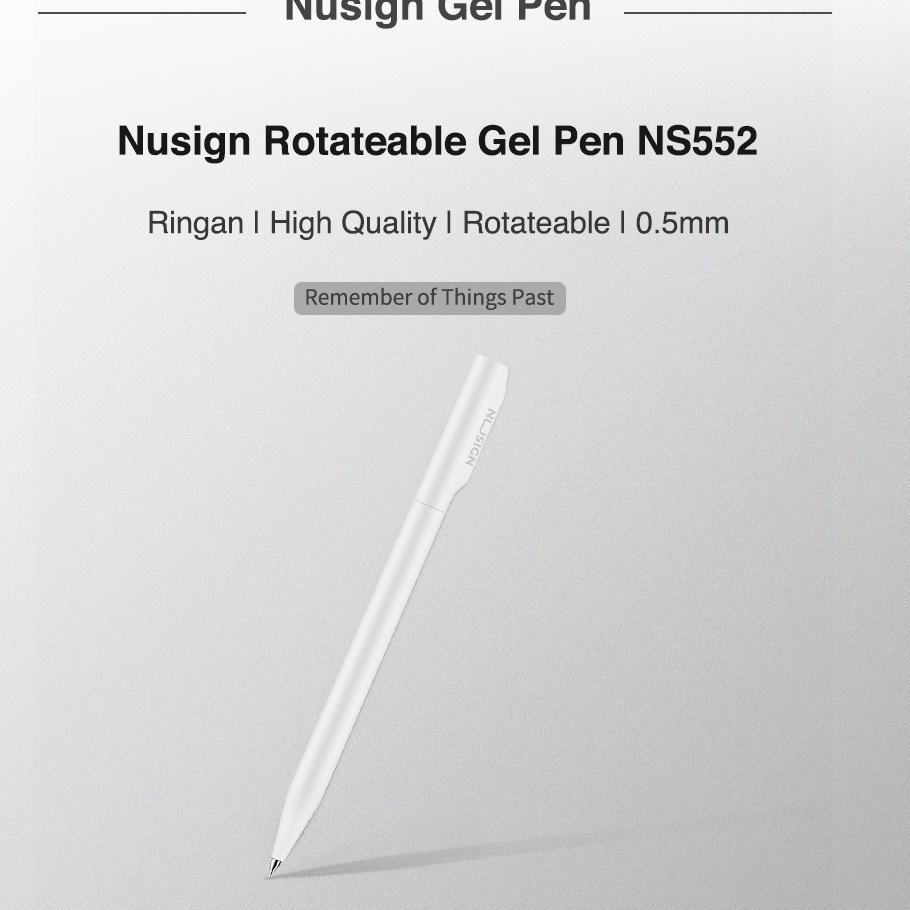 

Baru - Deli Nusign Gel Pen / Pulpen Gel Putar 0.5mm Tinta Hitam, 3 Warna Soft NS552 ,.
