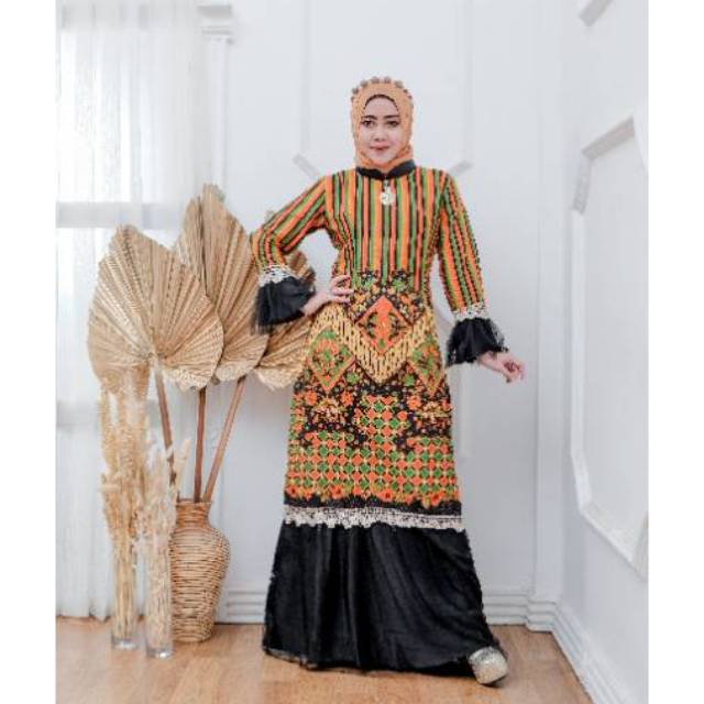 GAMIS DRESS BATIK LURIK SENJA TREND LEBARAN 2020
