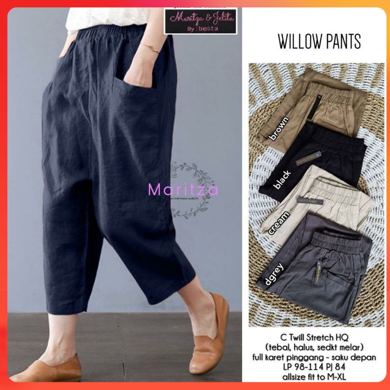 WILLOW PANTS BY MARITZA STOK LENGKAP