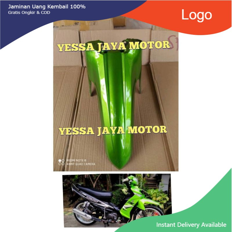 Spakbor Depan Vega ZR Warna Hijau