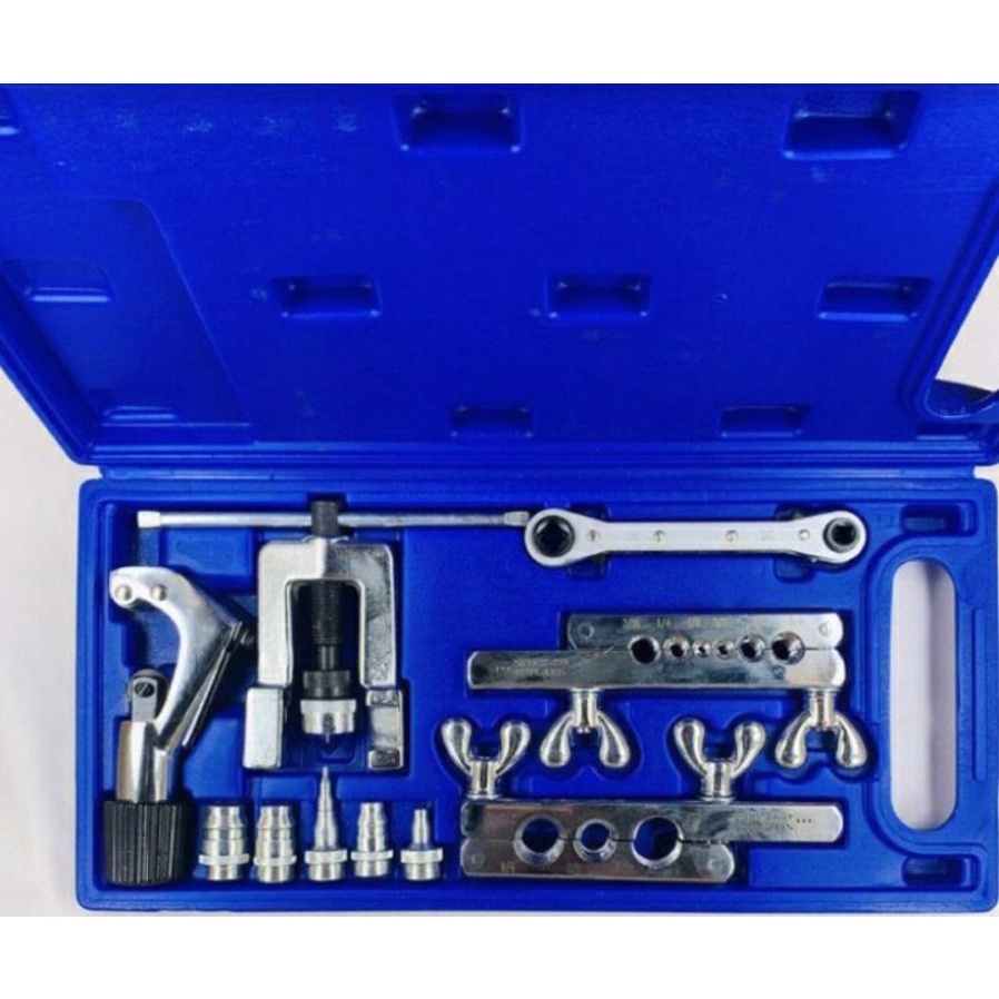 Flaring dan swaging tool kit plus cutter plus kunci rahchet