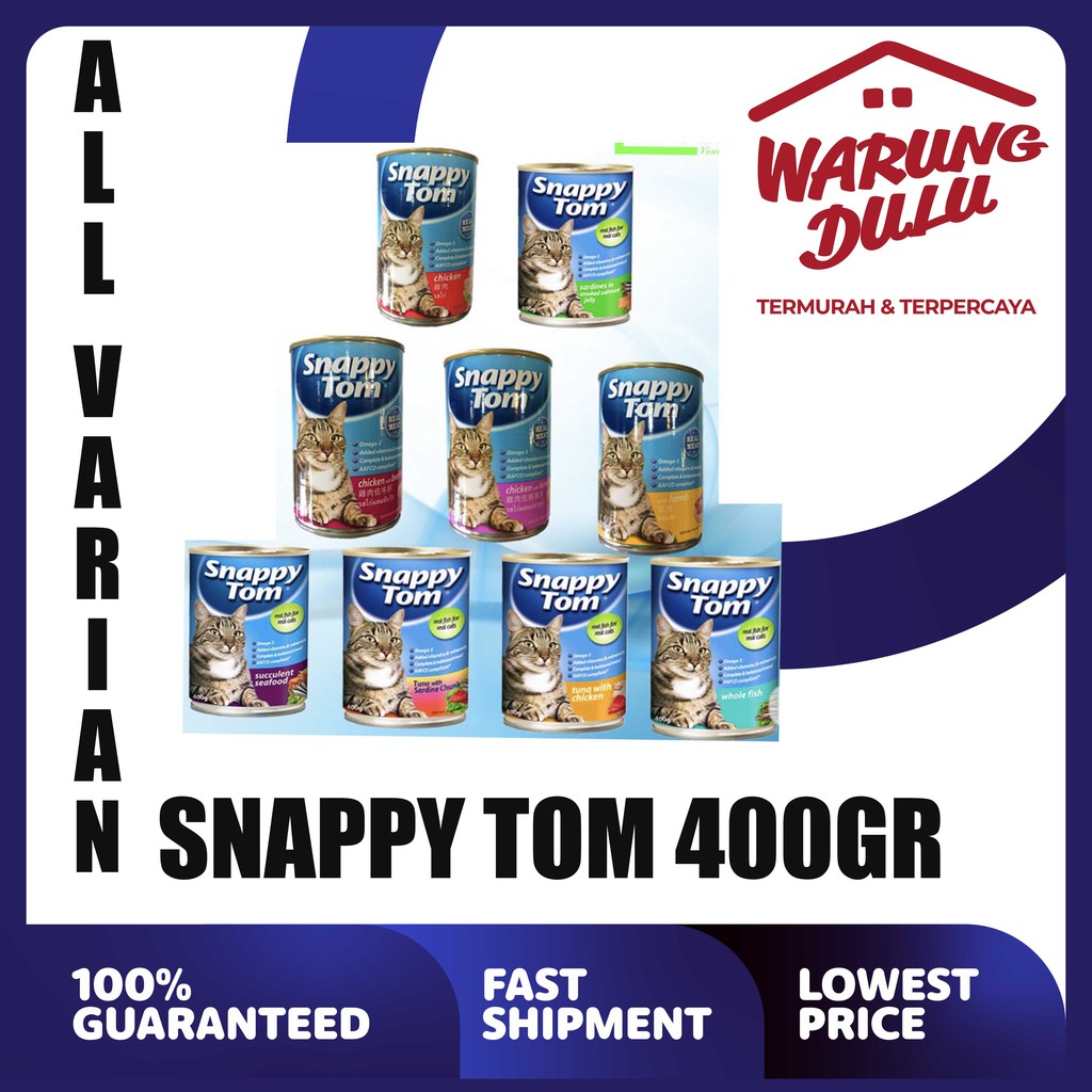 SNAPPY TOM 400GR ALL VARIAN ISI 12PCS