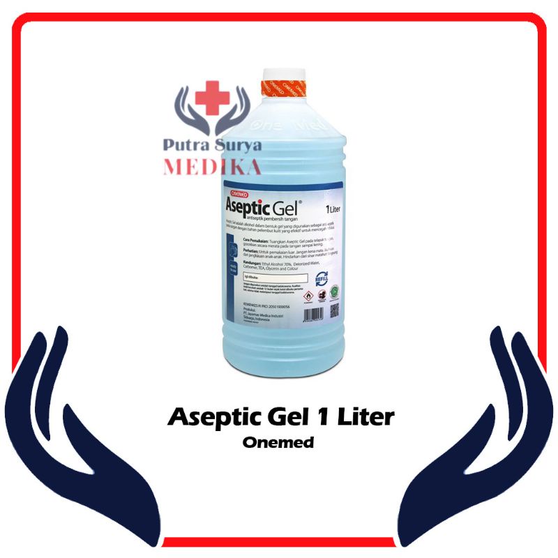 Aseptic Gel | Hand Sanitizer Onemed 1 Liter Refill