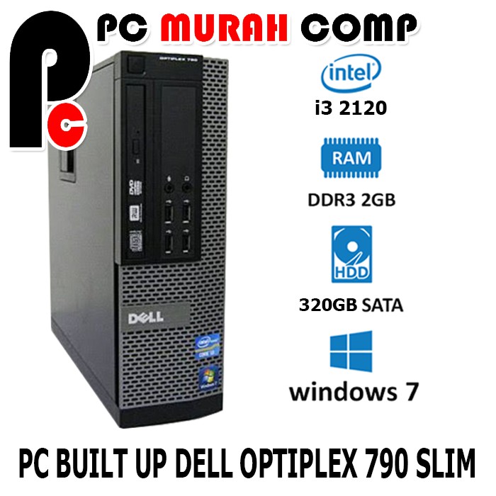 PC BUIT UP PC KOMPUTER SLIM DELL OPTIPLEX 790 dekstop