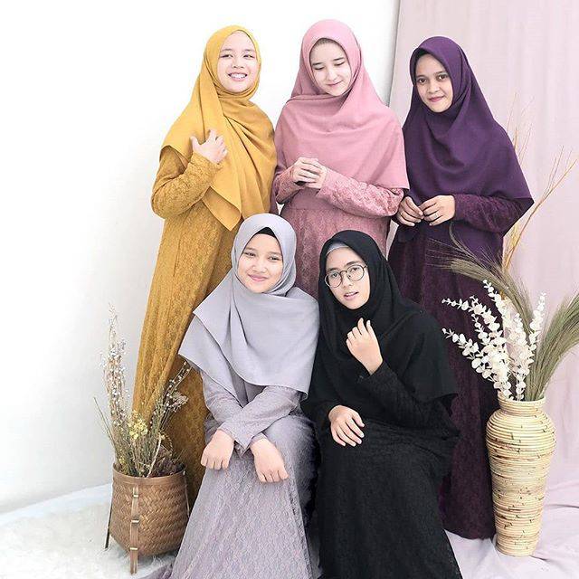 NEW GAMIS SHAFWA BROKAT BY HIJAB ALILA