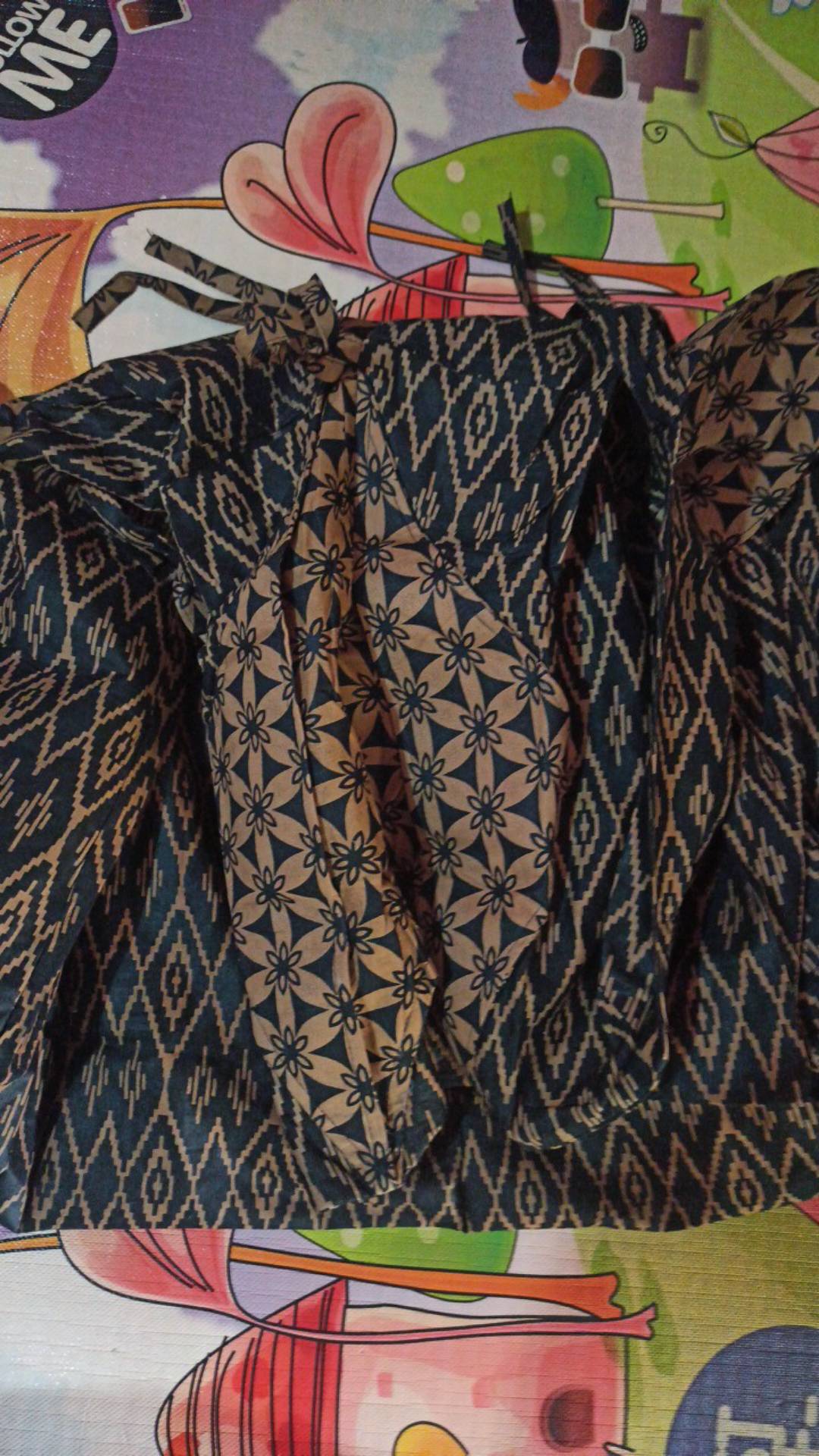 Gamis Batik Modern Murah Katun Halus Kombinasi Truntum, Ori Batik Aksara Pekalongan Big Size Jumbo
