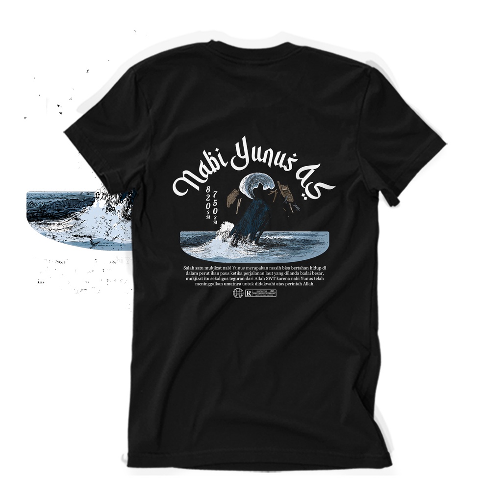 Baju Kaos NABI YUNUS AS - Kaos Dakwah Sahabat Nabi KAOS KAGE