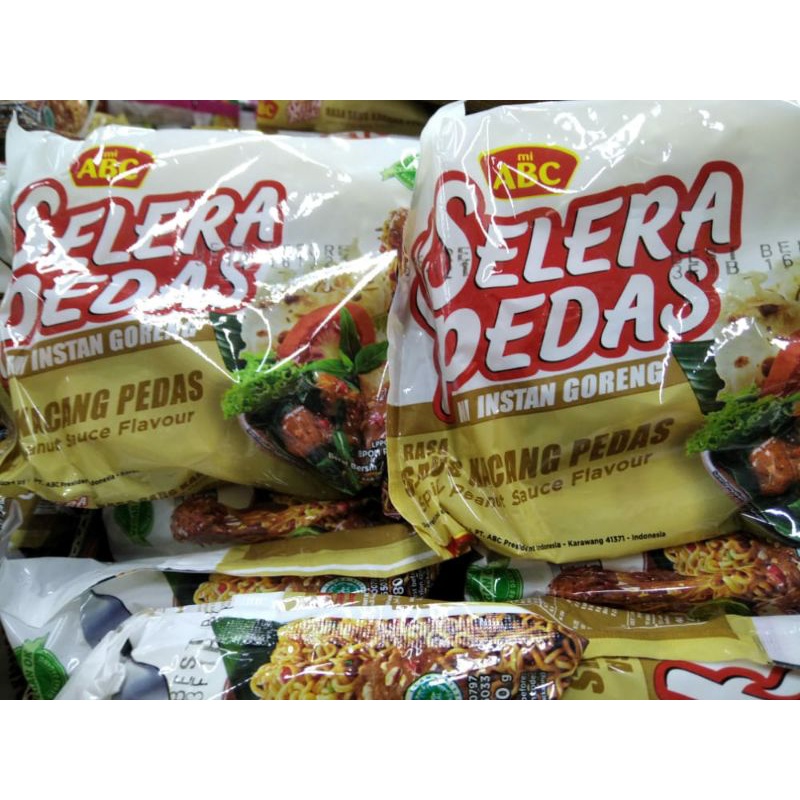 Mie ABC Selera Pedas Rasa Saus Kacang Pedas 80 gram