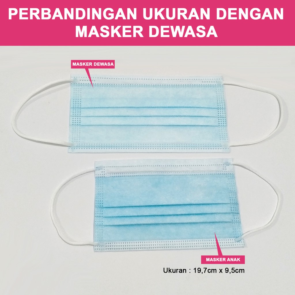 1 Karton isi 40 BOX Masker 3ply Masker Anak medis non surgical Healthylife Mask 3ply 50's