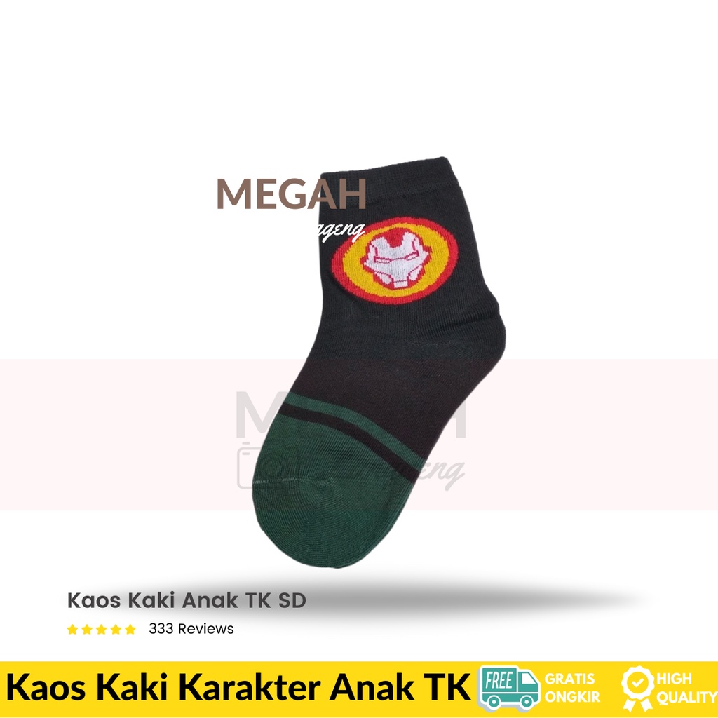 [5 Pairs] kaos kaki superhero - kaos kaki anak tk laki laki - Kaos kaki Anak Laki-Laki kaus kaki sekolah TK SD motif -Batman Spiderman Printed Cotton Socks Kaus kaki katun anak untuk bayi -kaus kaki kartun anak-anak dan kaos kaki bayi lucu pria wanita