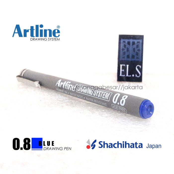 

Pendrawing- Artline Drawing System 08 Blue ( Drawing Pen ) -Drawing-Pen.