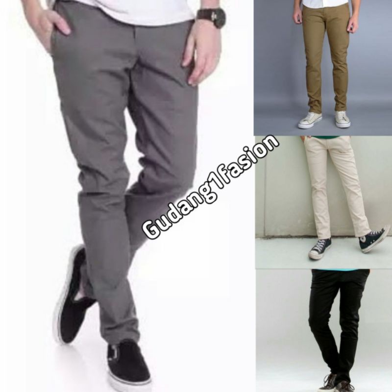 CELANA CHINO SLIMFIT ORIGINAL DISTRO PRIA CELANA PANJANG HARIAN CELANA KERJA Cino panjang