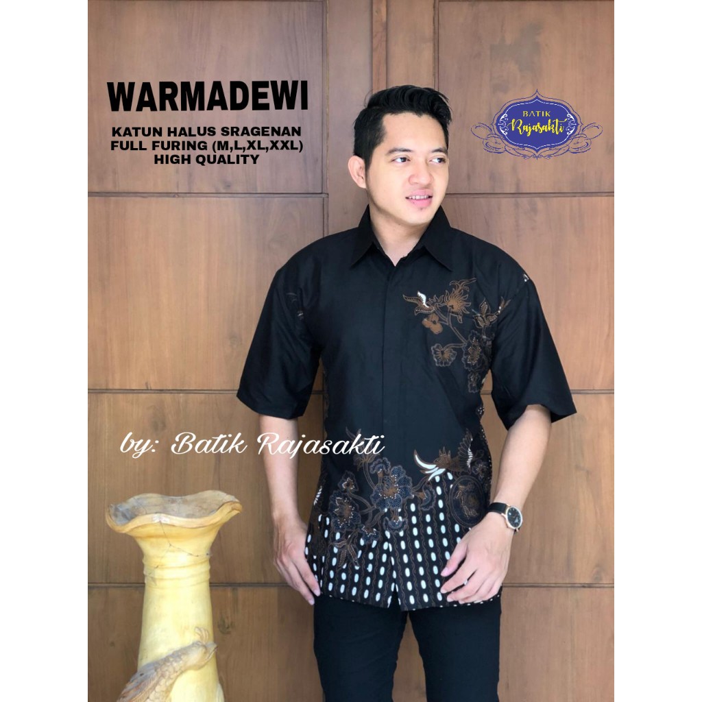 WARMARDANI RAJASAKTI KEMEJA BATIK SOLO PRIA LENGAN PENDEK LAPIS FURING ATASAN BATIK PREMIUM MODERN KATUN HALUS BAHUWIRYA  BANAMITRA BANAMITRA PUTIH BANGSAWAN BAYU PUTRA BERLIAN BIRU BHARATAYUDA BIMASENA BIRENDRA BIRU INDAH BRAHMAKERTA BRAHMAKERTA MERAH