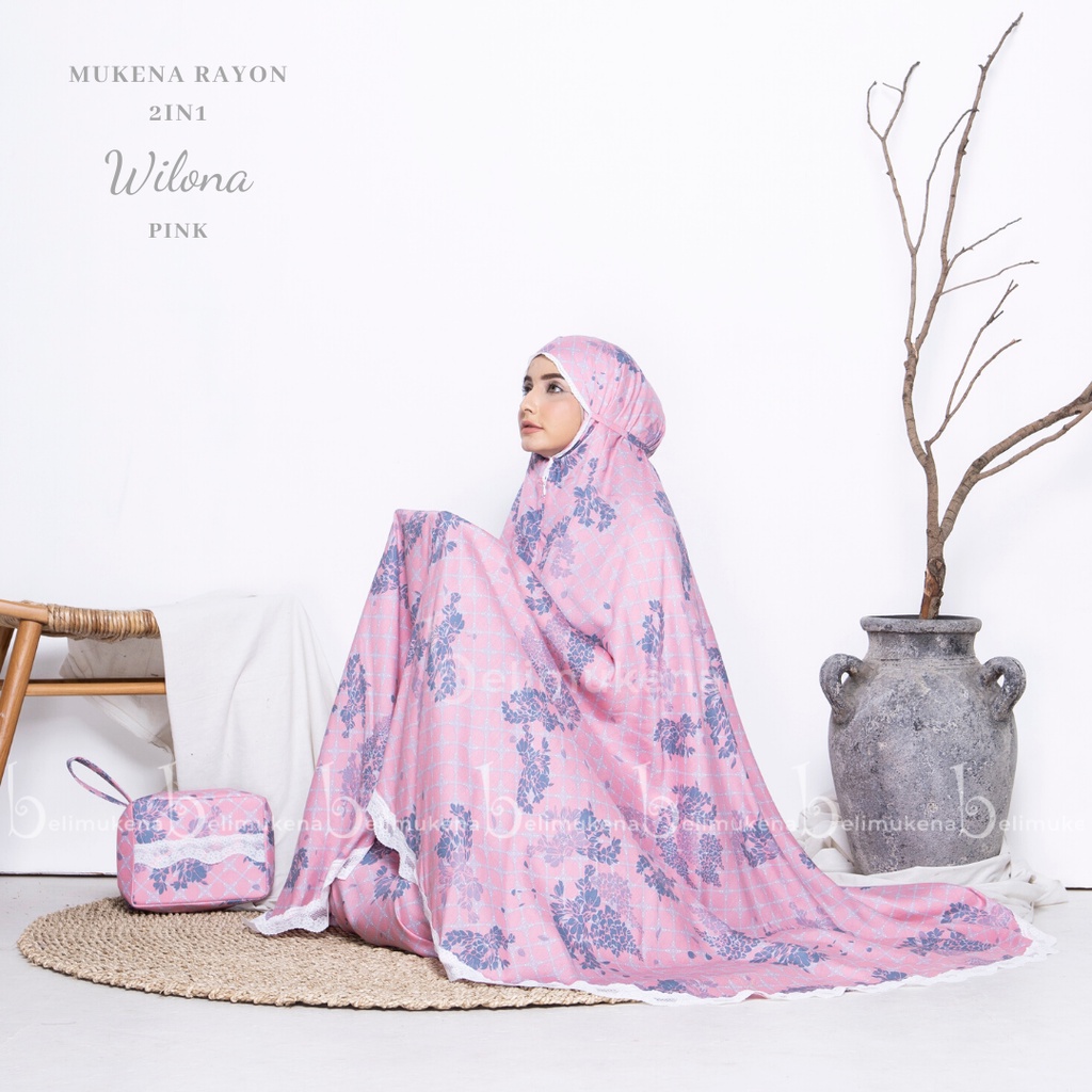 Mukena Dewasa Rayon Traveling 2in1 Wilona