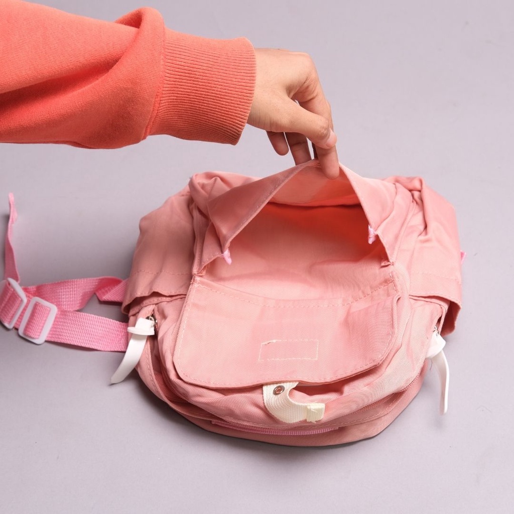 fooboo - tas ransel backpack mini model korea dengan bahan tebal anti air