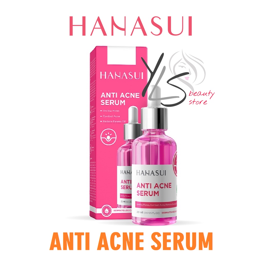 HANASUI FACIAL SERUM ANTI ACNE - TERDAFTAR BPOM - SERUM WAJAH - SERUM MUKA HANASUI