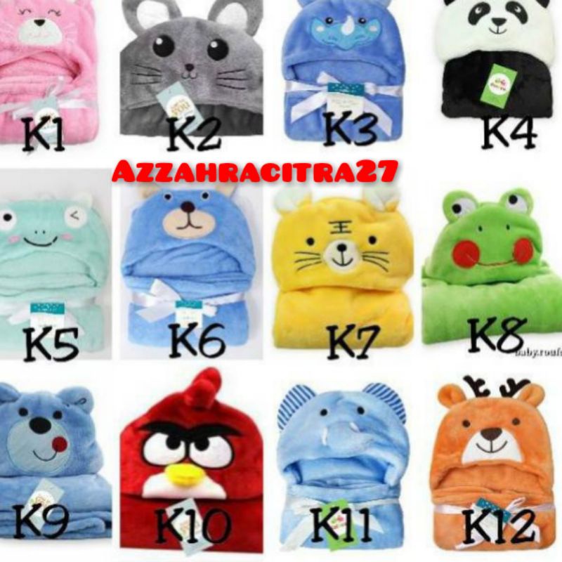 SELIMUT BAYI CARTER TOPI BONEKA-SELIMUT BAYI KEPALA BONEKA-SELIMUT CARTER