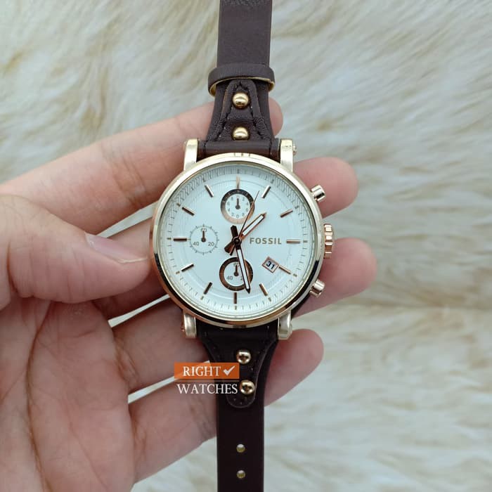 Jam Tangan Wanita Kulit RT08 GD Cewek Free Kotak Promo