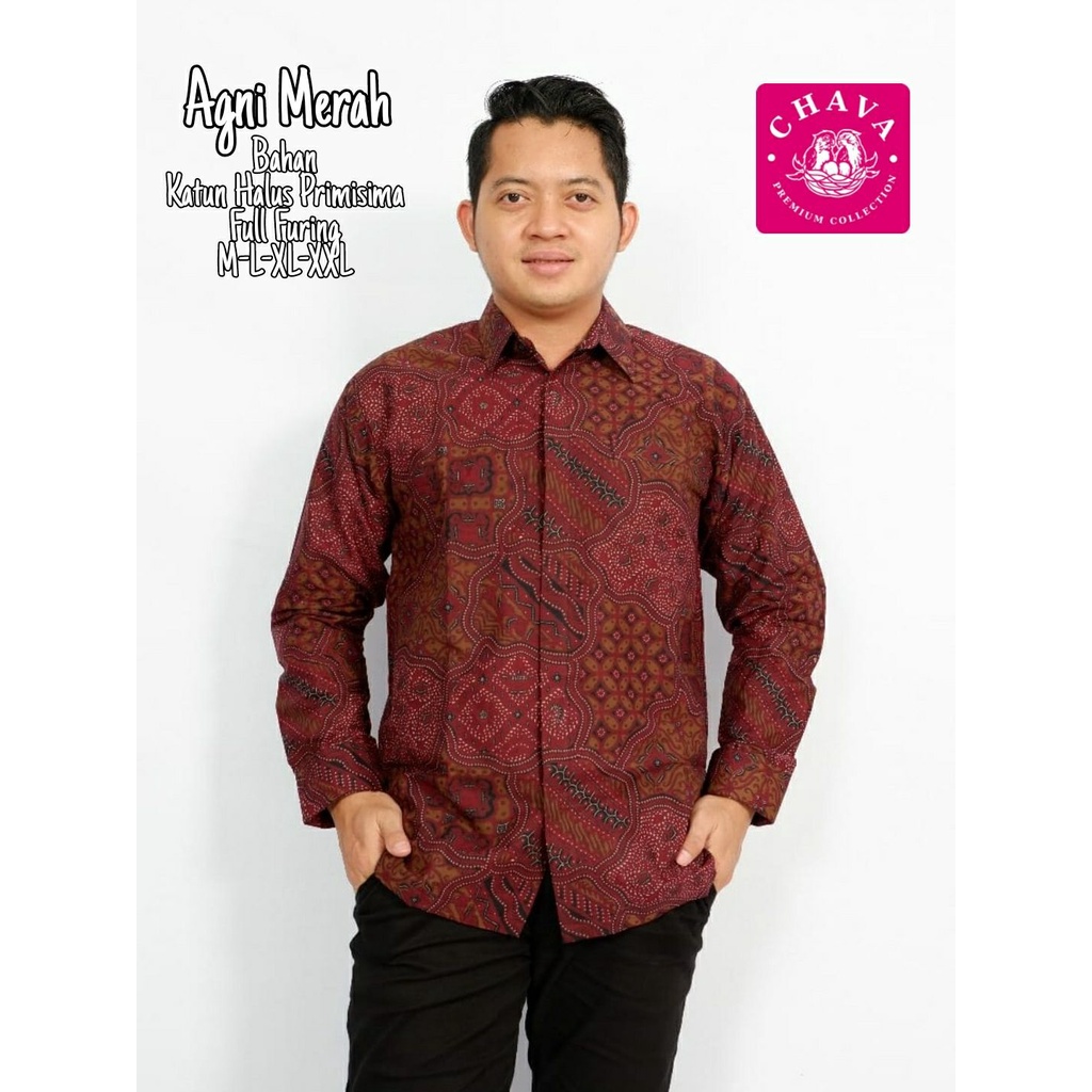 Batik Premium Terbaru Batik Pria Warna Merah Batik Solo Terbaru Warna Merah Batik Panjang Agni Merah