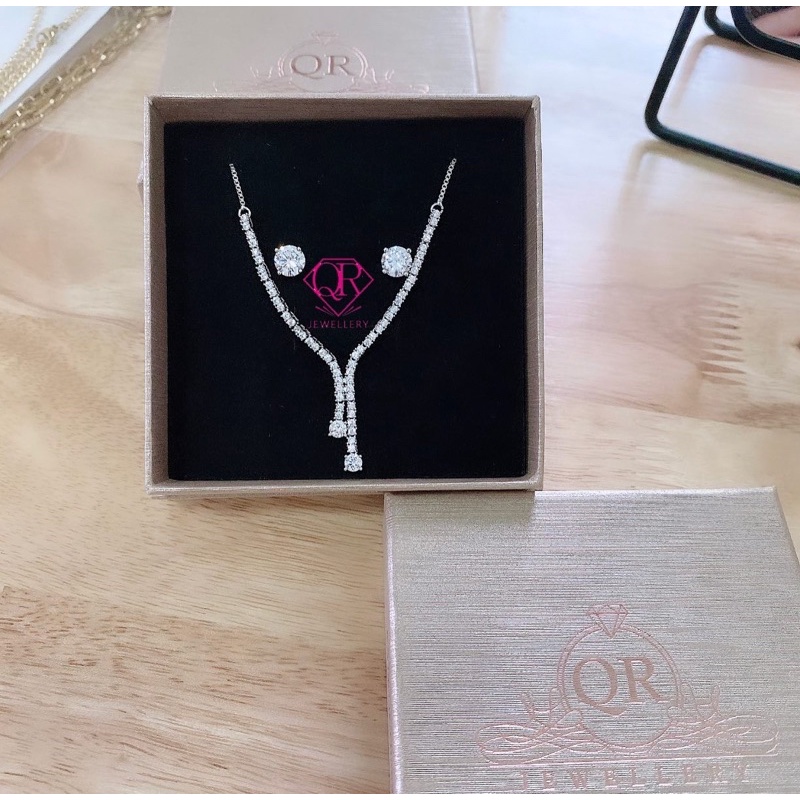 Kalung tura air mancur mini lapis emas