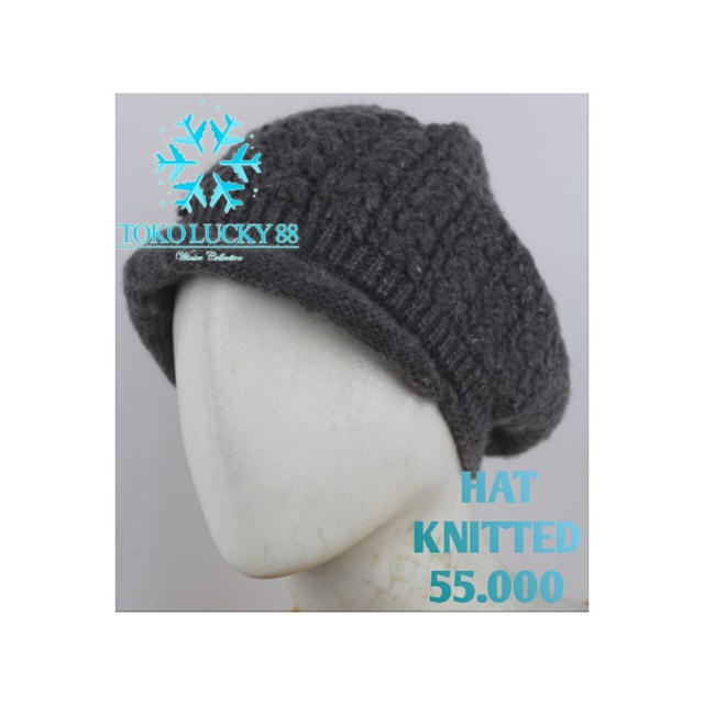 Hat Knitted Topi Rajut Wool Hat Knitted