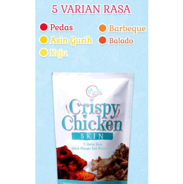 

Kindo snack Crispy Chicken ( kulit ayam gurih)