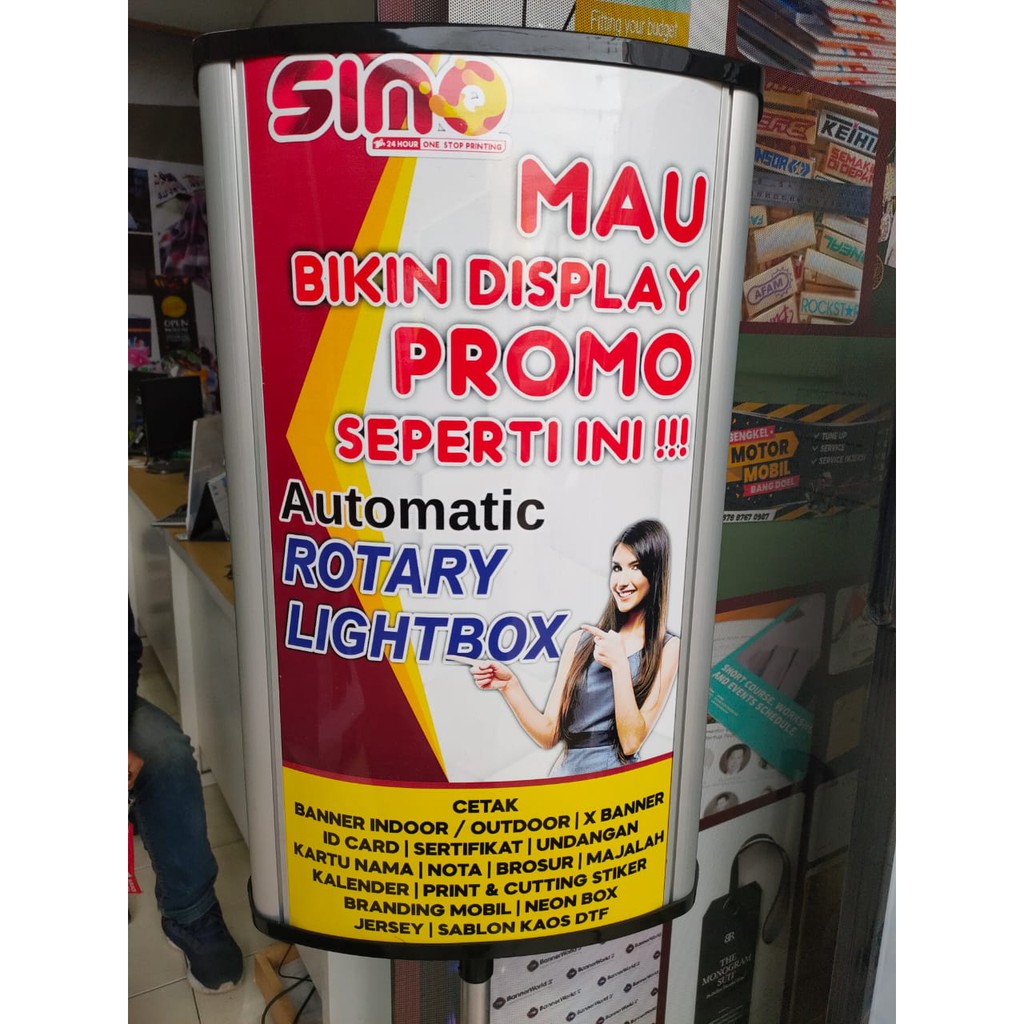 ROTARY LIGHT BOX BANNER 2 SISI