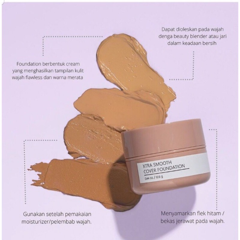 LA TULIPE XTRA SMOOTH COVER FOUNDATION !!! PROMO !!! (PINK)12.5G