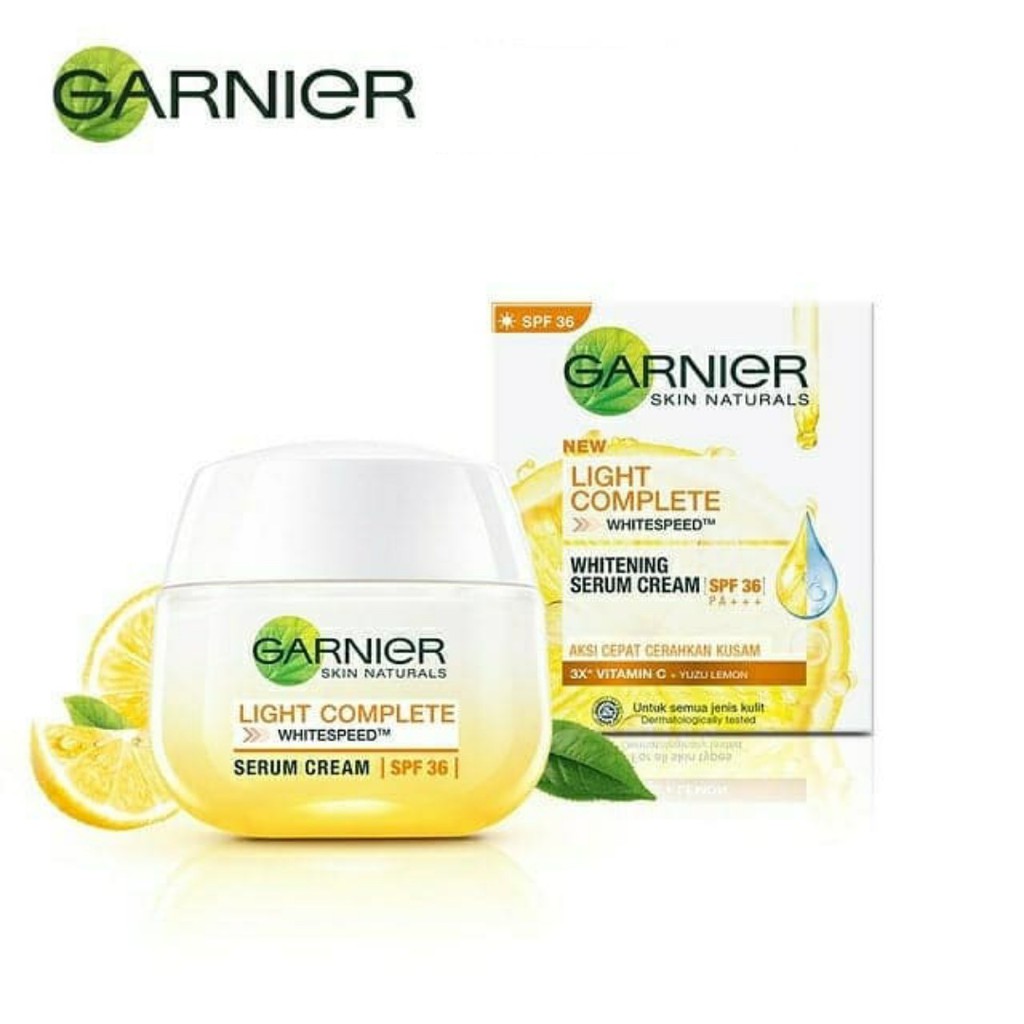 GARNIER Light Complete Whitening Serum Cream SPF 36 PA+++ 50 ml