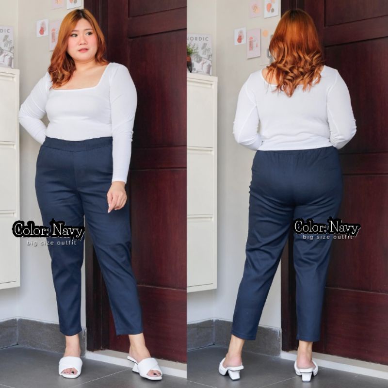CELANA JUMBO OTTOMEN / Celana Besar / Celana Big Size /Celana Panjang Wanita Bahan OTOMEN