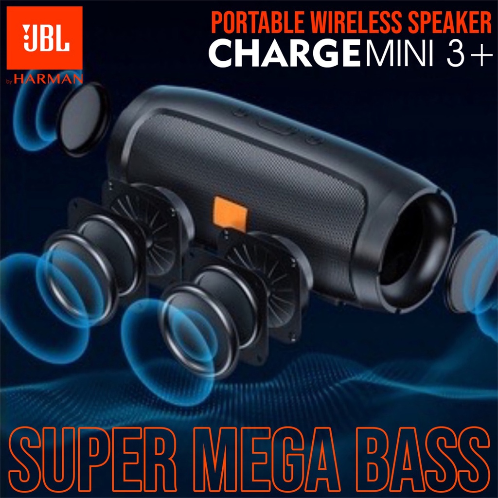 Speaker Bluetooth JBL Wireless Portable Speker Charge Mini 3+ / JBL Charger 3 / Mini 3 Plus