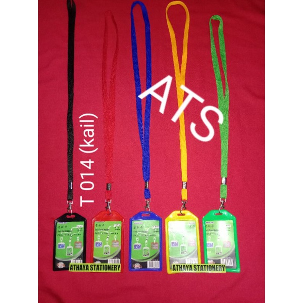 

Tali ID card kait 1 cm+ID Card karet silicon T014(1 kartu)