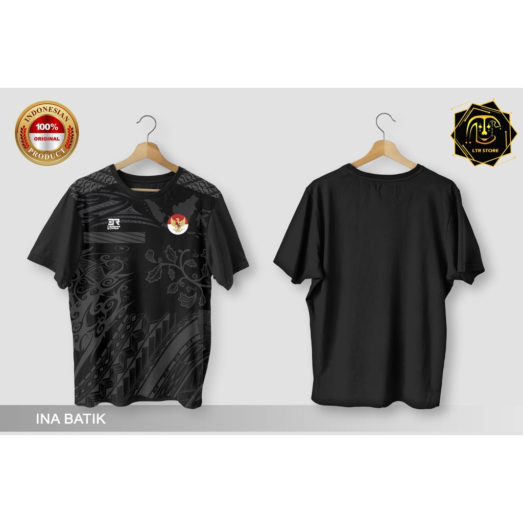 [ BAYAR DI TEMPAT ] BAJU PRINTING GAMBAR INDONESIA BATIK - KAOS DISTRO ORIGINAL SUKU BUDAYA ADAT INA