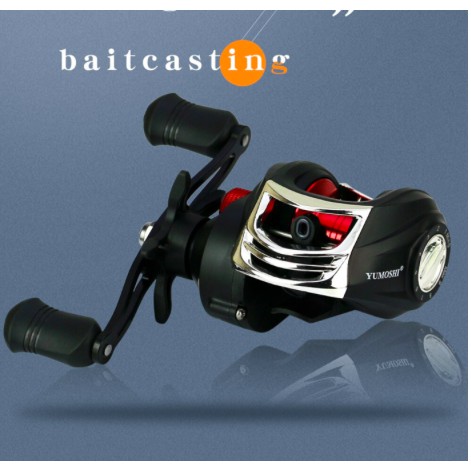 REEL PANCING BAITCASTING YUMOSHI 18+1BB 7.2:1 7kg MAX DRAG HANDLE KIRI SPOOL BESI METAL