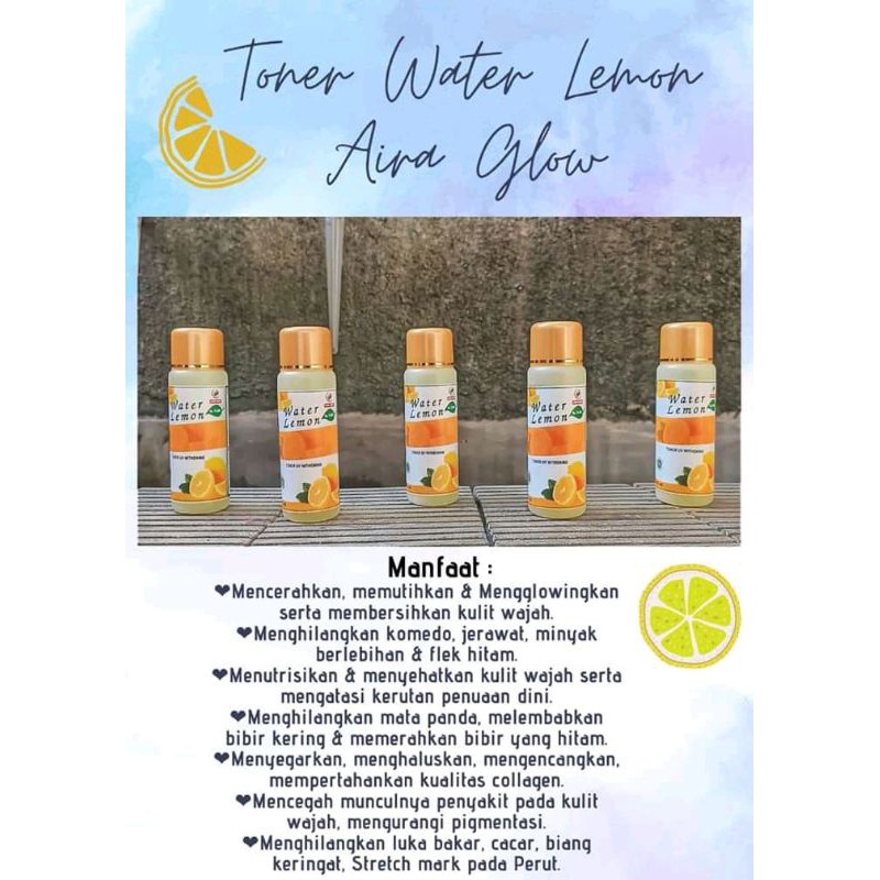 toner water lemon