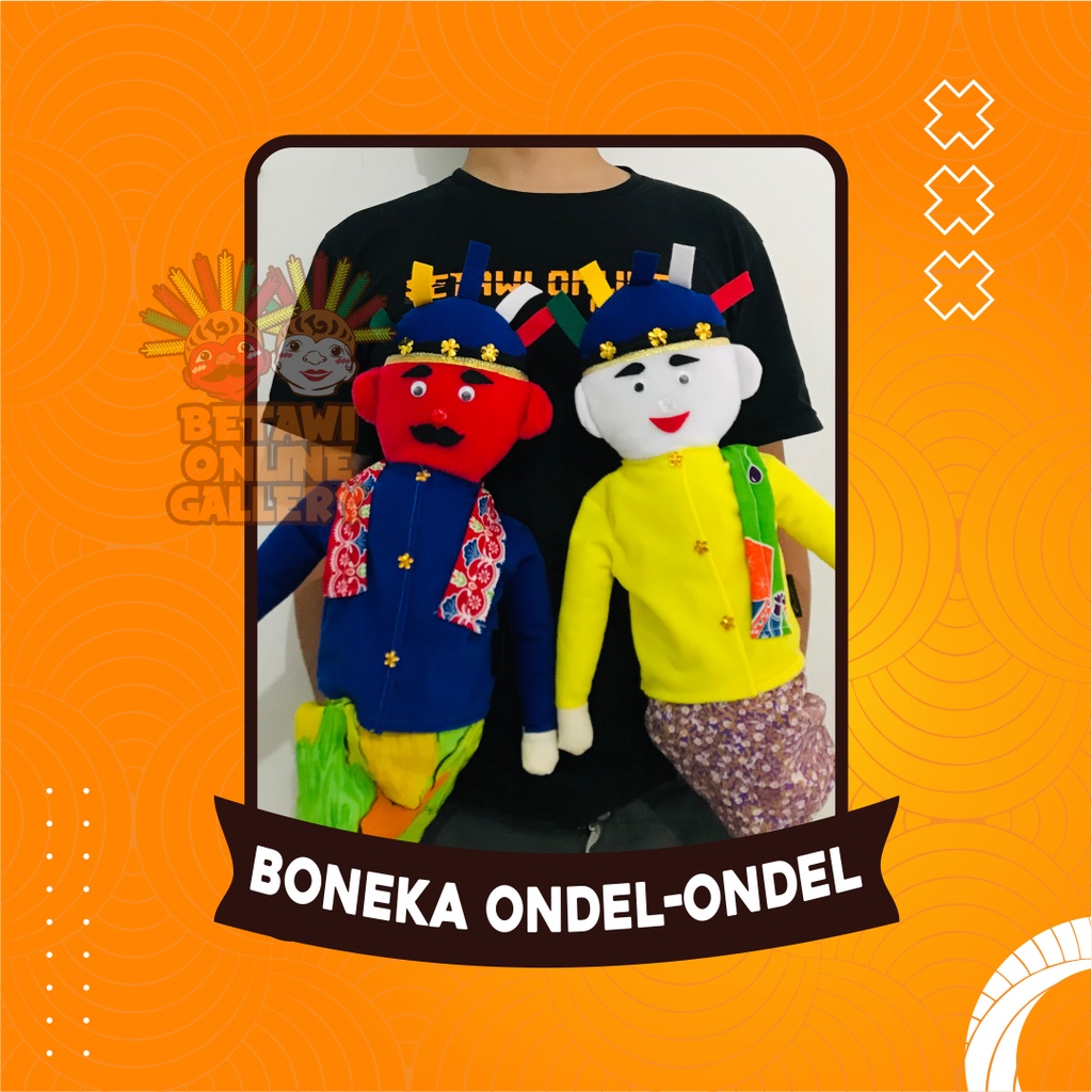 Boneka Ondel Ondel / Bantal Ondel Ondel  [ SEPASANG ]