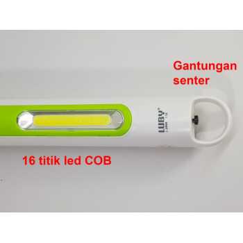 Lampu Senter LUBY L-8909 Rechargable