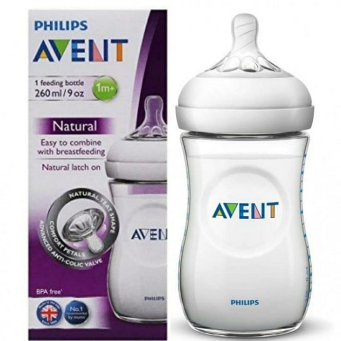 Botol Susu Avent Natural 260ml - Botol Avent Natural isi 1pc