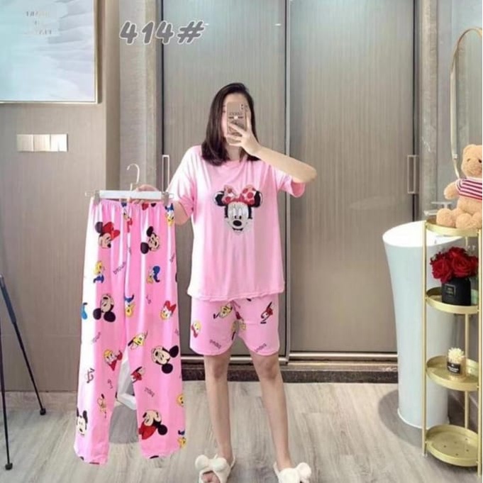 BAJU TIDUR WANITA IMPORT 2 CELANA - BAJU TIDUR BAHAN SPANDEX DENGAN 2 CELANA