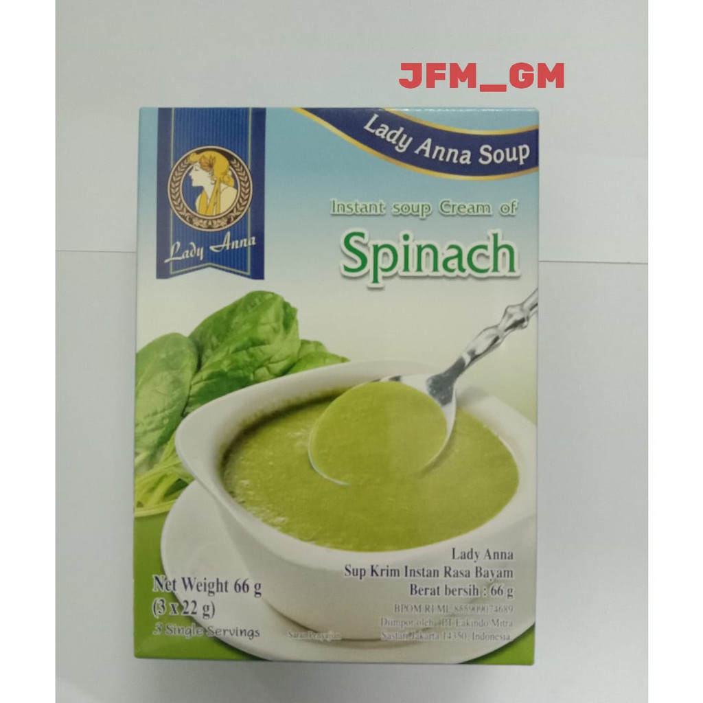 

LADY ANNA INSTANT SOUP CREAM OF SPINACH 66GR
