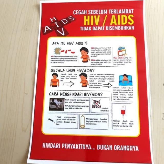 Poster pencegahan penyakit hiv