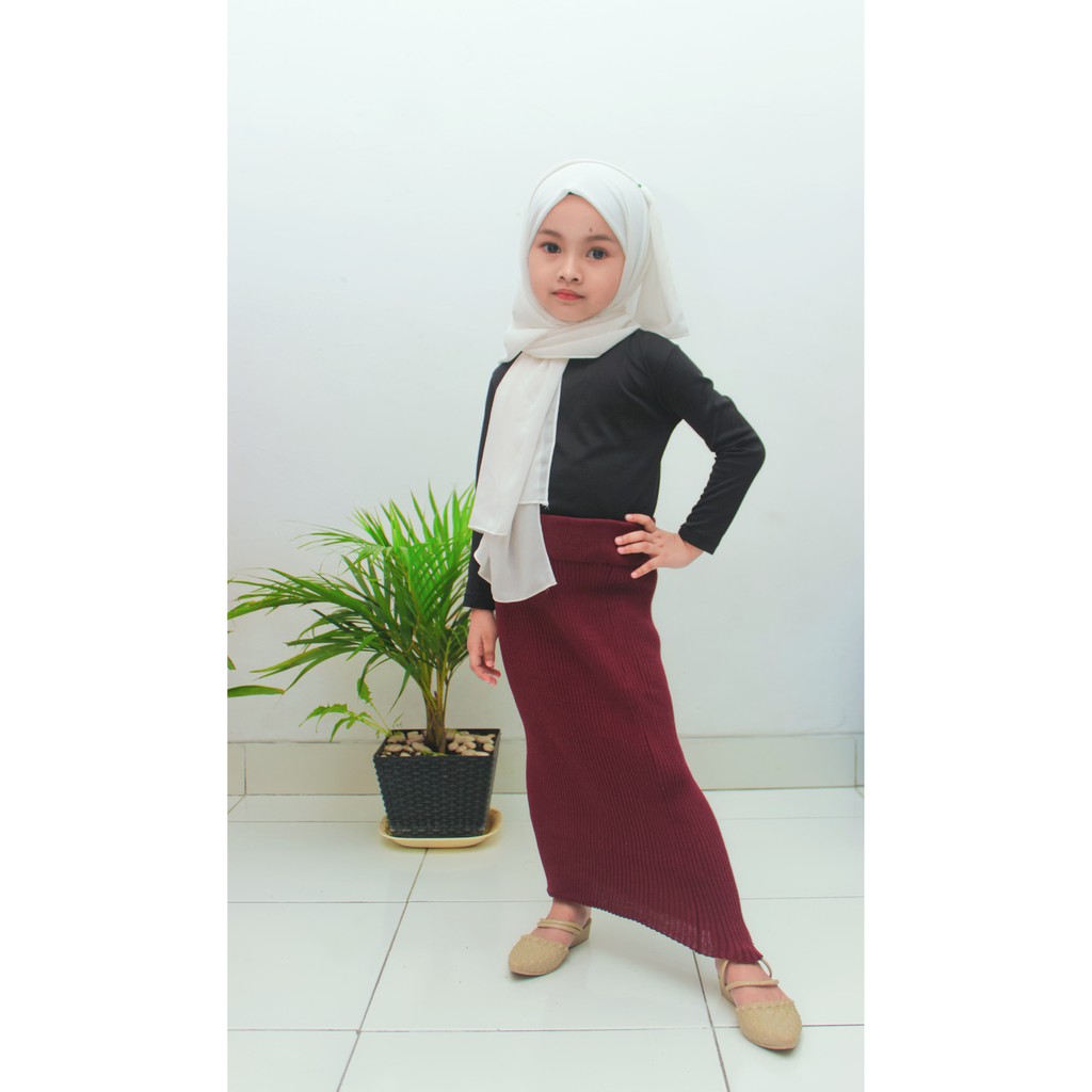 ROK SPAN UNTUK ANAK - ROK RAJUT PANJANG ANAK ANAK - ROK SPAN RAJUT ANAK USIA (2-5thn) (6-10thn)