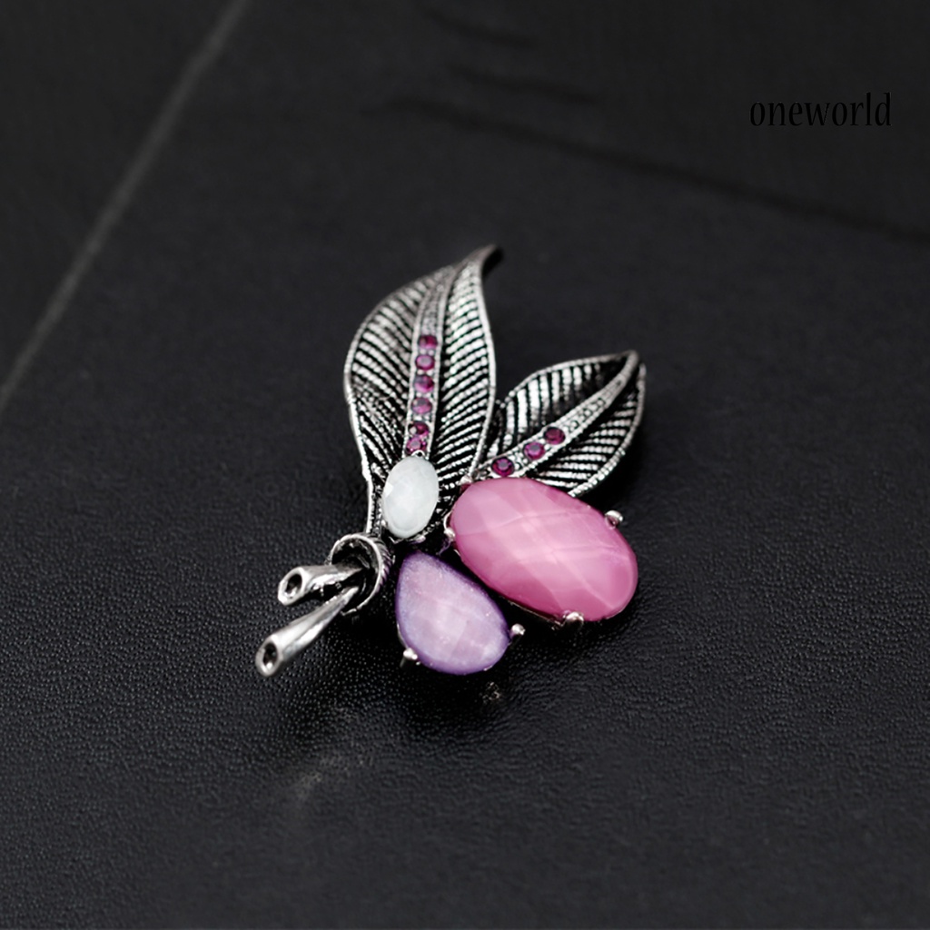 OW@ Pins Delicate Lovely Decorative Rhinestone Brooch for Decoration