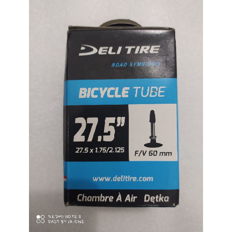 Ban Dalam / Tube Sepeda MTB 27,5 x 2.10-2.40 FV60MM (PRESTA) DELI TIRE 4.9