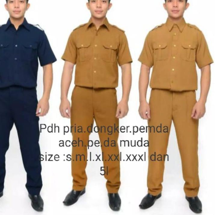 (PALING DICARI) Baju Dinas Pdh Pria bahan import merek elponte #pemda