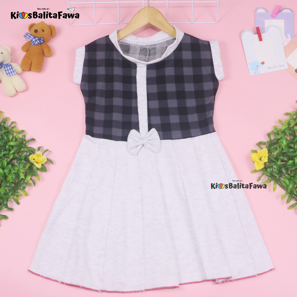 Dress Lala uk 5-6 Tahun / Dress Anak Perempuan Cewek Baju Dres Batik Murah Casual Pesta Yukensi Adem