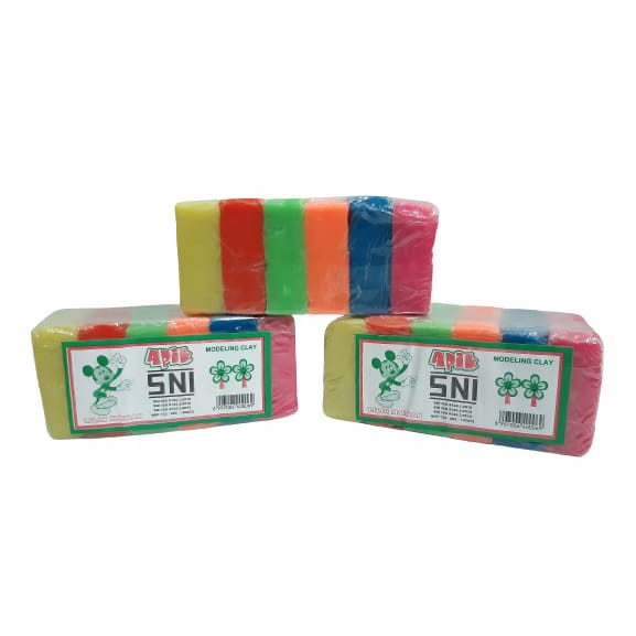 LILIN MALAM MAINAN ANAK PLASTISIN TANGGUNG 6 WARNA SNI